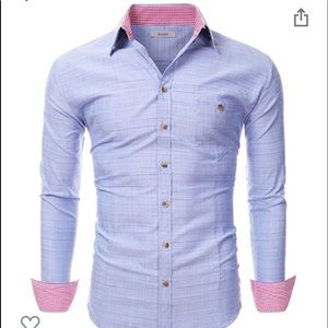 🔥MEN’s Large Fitted Detail Button Down🔥